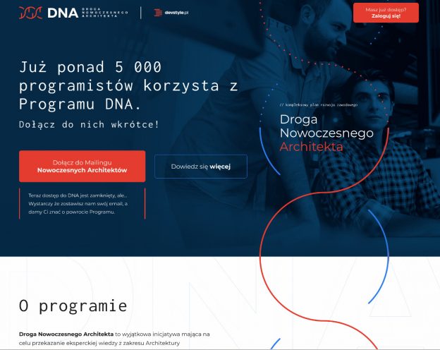 droganowoczesnegoarchitekta.pl - screenshot strony głównej